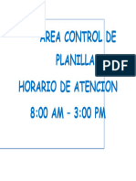 Area Control de Planillas