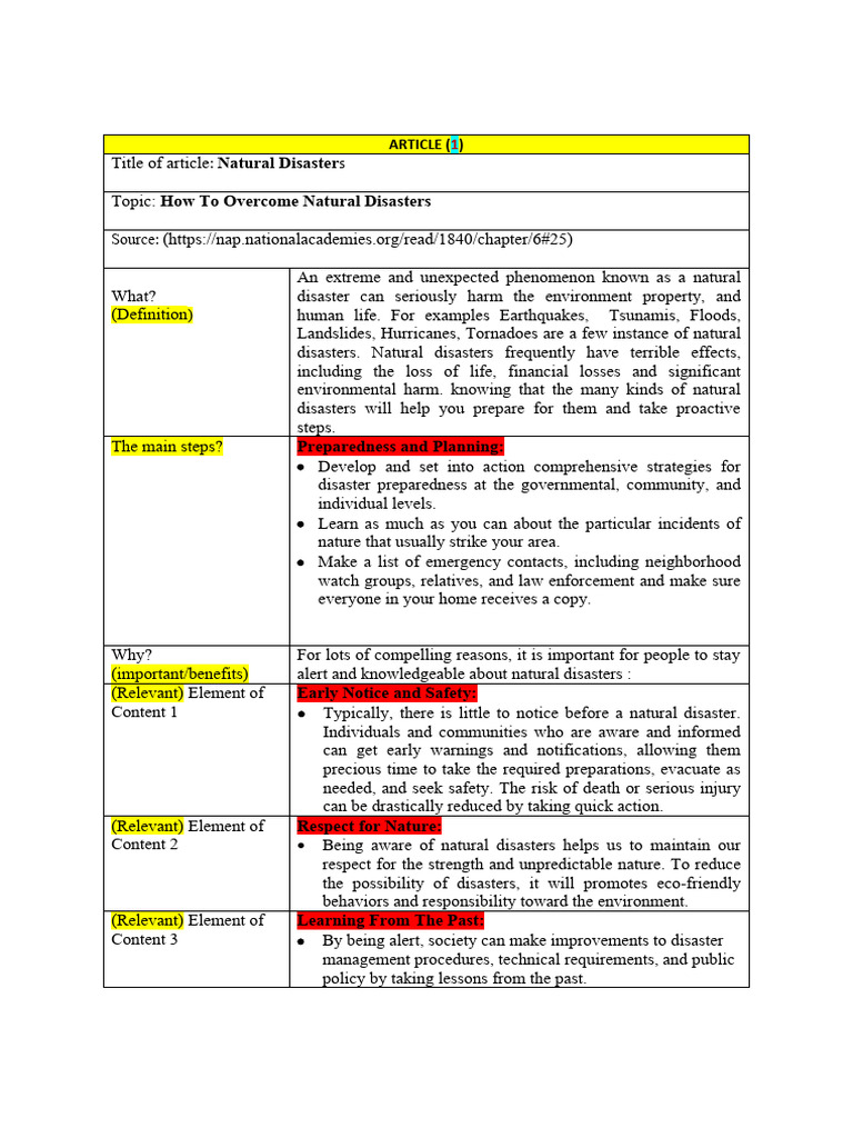 Disaster Preparedness Guide | PDF | Natural Disasters | Emergency ...