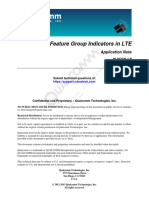 Feature Group Indicators in LTE: Application Note
