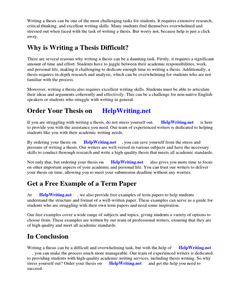 Term Paper Free Example | PDF | Essays | Motivation