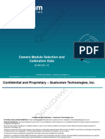 Camera Module Selection and Calibration Data: Confidential and Proprietary - Qualcomm Technologies, Inc