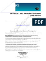 MTP8926 Linux Android™ Software User Manual: Submit Technical Questions at