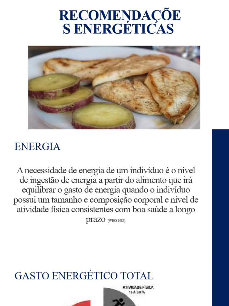 Cálculo de Gasto Energético e METs | PDF