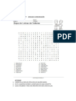 Guia de Lenguaje 6to Sopa Letras