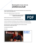 9 Marketingfehler - Marktführerschaft