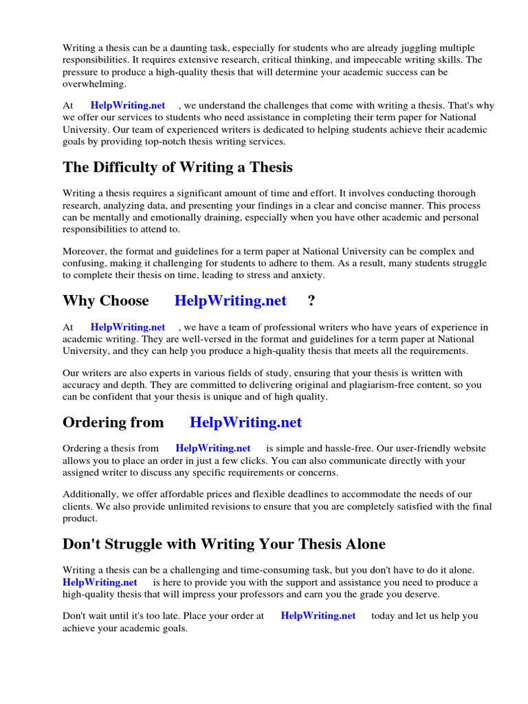 Term Paper Format of National University | PDF | Apa Style | Academic ...