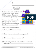 Atividade de Portugues - Minha Escola