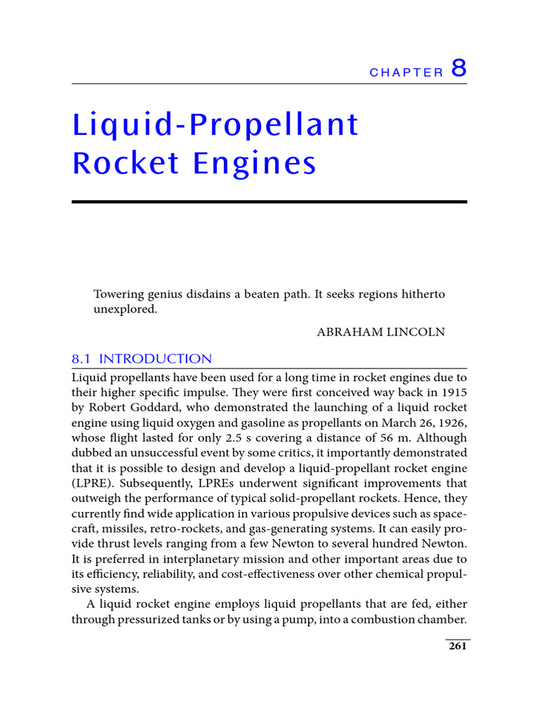 Liquid Propellant Pdf Rocket Engine Liquid Propellant Rocket