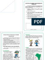 Manual de Politica de Saude e Segurança Do Trabalho