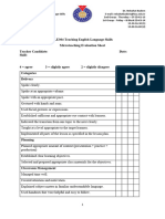 Microteaching Evaluation Form 1