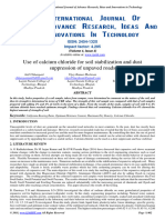 Use of Calcium Chloride For Soil Stabilization and Dust Suppression of Unpaved Roads