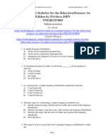 Test Bank For Essential Statistics For The Behavioral Sciences 1St Edition by Privitera Isbn 9781483353005 Full Chapter PDF