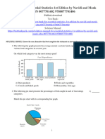 Test Bank For Essential Statistics 1St Edition by Navidi and Monk Isbn 0077701402 9780077701406 Full Chapter PDF