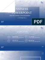 Blue Ink Business Powerpoint Template
