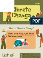 Green and Beige Illustration Climate Change Presentation