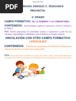 4 Proyecto Educacion Fisica 4° Primaria Apoyar Es Mas Divertido