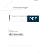 Algoritmos e Estruturas de Dados (Tiago Henrique de Abreu Mateus - UFMS 2013)