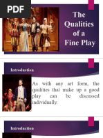 10 Qualities of A Fine PLay