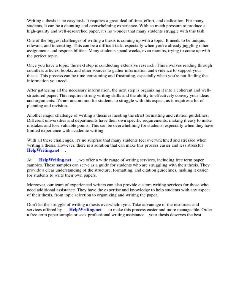 Free Download Term Paper Sample | PDF | Apa Style | Academic Publishing