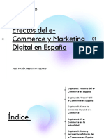 Efectos Del Ecommerce y Marketing Digital en España