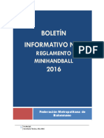 Reglamento Minihandball 2016