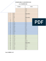 Repartizare Clase Pe Sali SIMULARE MARTIE 2024