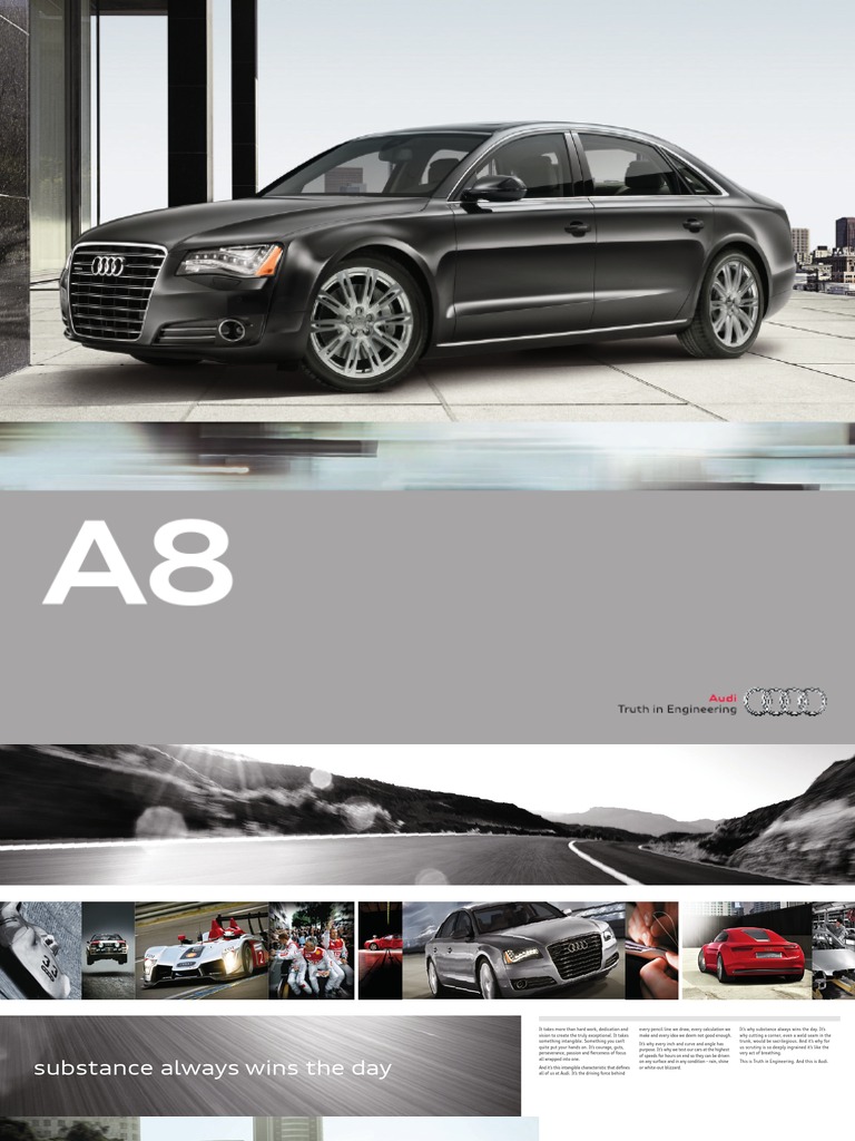 2011 Audi A8 Brochure | Internal Combustion Engine | Transmission