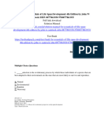 Test Bank For Essentials of Life Span Development 4Th Edition by John W Santrock Isbn 0077861930 9780077861933 Full Chapter PDF