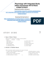 Anatomy and Physiology With Integrated Study Guide 5Th Edition Gunstream Solutions Manual Full Chapter PDF