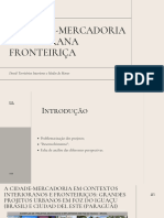 A Cidade-Mercadoria Interiorana Fronteiriça