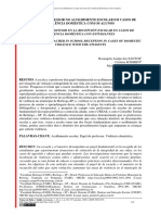 O Papel Do Professor No Acolhimento Escolar em Casos de Violência Doméstica Com Os Alunos