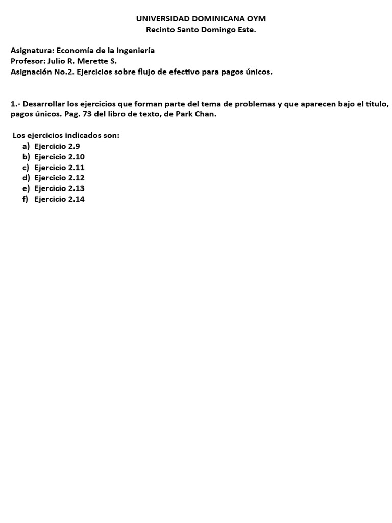 Ejercicios de Flujo de Efectivo en Economía | PDF | Finanzas y dinero ...