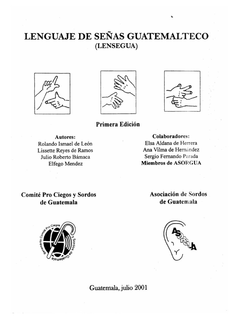 0 Oficial LENGUA DE SEÑAS GUATEMALTECO LENSEGUA | PDF