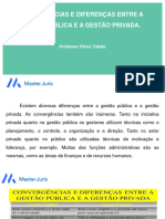 Convergencia e Divergencia Da Administracao Publica e Privada Master Juris