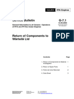 Service Bulletin G-7.1: 13.09.2004 General Information To All Owners / Operators of RTA and RT-flex Sulzer Engines