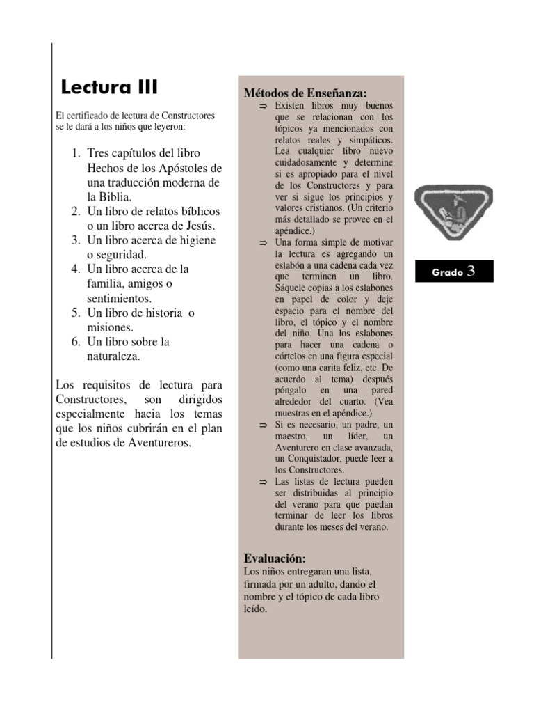 Lectura Iii Pdf Biblia