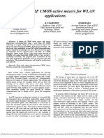 Design of RF CMOS Active Mixers For WLAN Applications