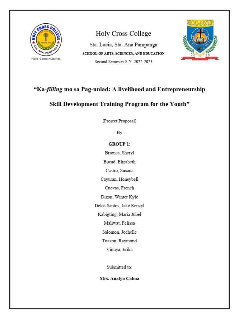 NSTP Narrative Report: Youth Training Program | PDF | Entrepreneurship