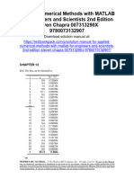 Applied Numerical Methods With Matlab For Engineers and Scientists 2Nd Edition Steven Chapra Solutions Manual Full Chapter PDF