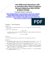 Applied Partial Differential Equations With Fourier Series and Boundary Value Problems 5Th Edition Richard Haberman Solutions Manual Full Chapter PDF
