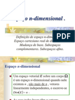 Espaço n Dimensional