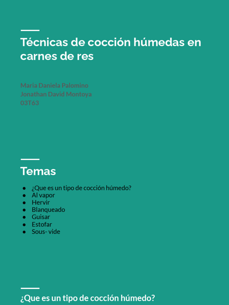 T cnicas de cocci n h medas para carne de res pdf cocinando hirviendo