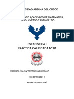 Estadistica Practica Calificada 01