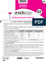 Prova Enade 2022 - Adm Publica