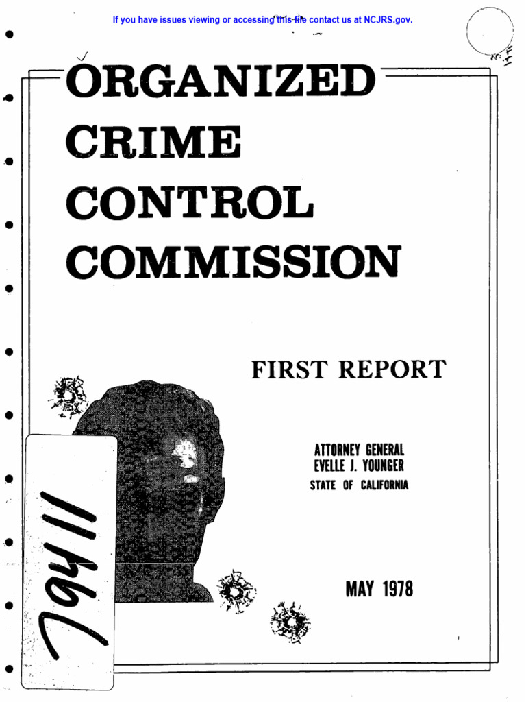 Organized crime report california 1978 pdf organized crime crimes