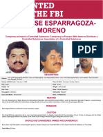 FBI Busca A Juan José Esparragoza Moreno El Azul (Inglés)