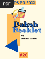 Daksh Booklet - 26 PDF By Ankush Lamba