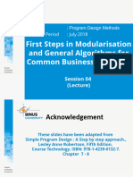 20180728112849D1526 - Session 04 First Steps in Modularisation and General Algorithms For Common Business Problems L