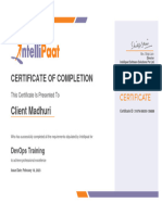 Intellipaat Certificate