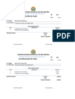 Autorización de Pago